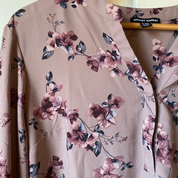 Hilary Radley Ladies Long Sleeve Blouse Size XL - Picture 5 of 10